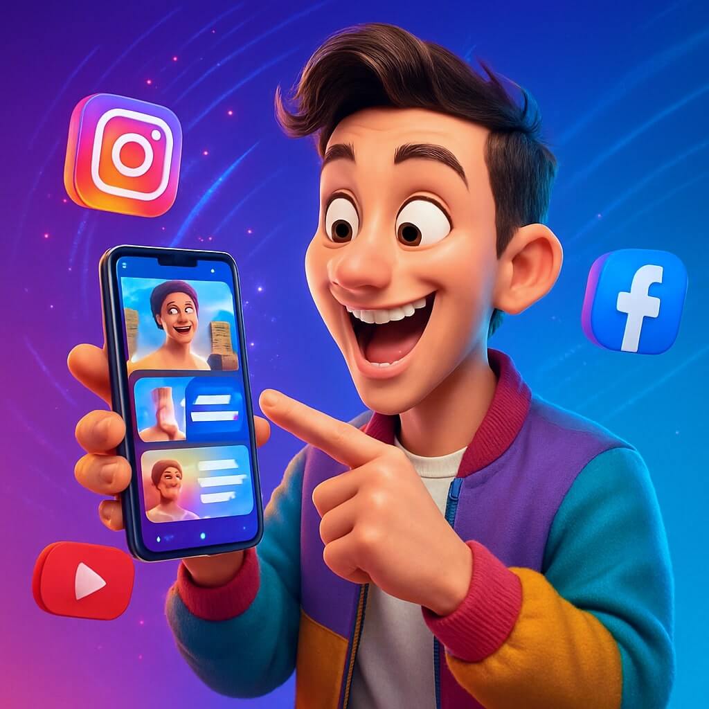 Engaging social media reels and shorts video ads created by C3Ads to boost brand visibility