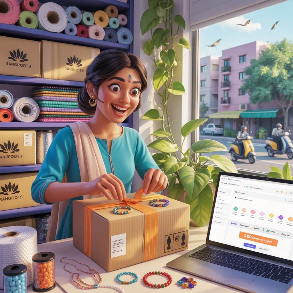 E-commerce brand showcasing products with AI-powered video ads