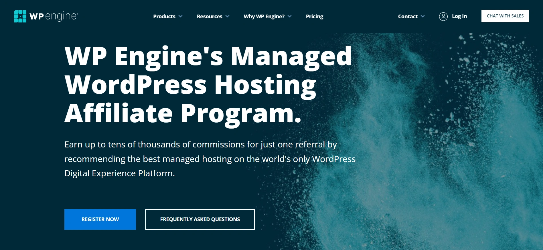 Landing Page Of WP Engine Affiliate Program