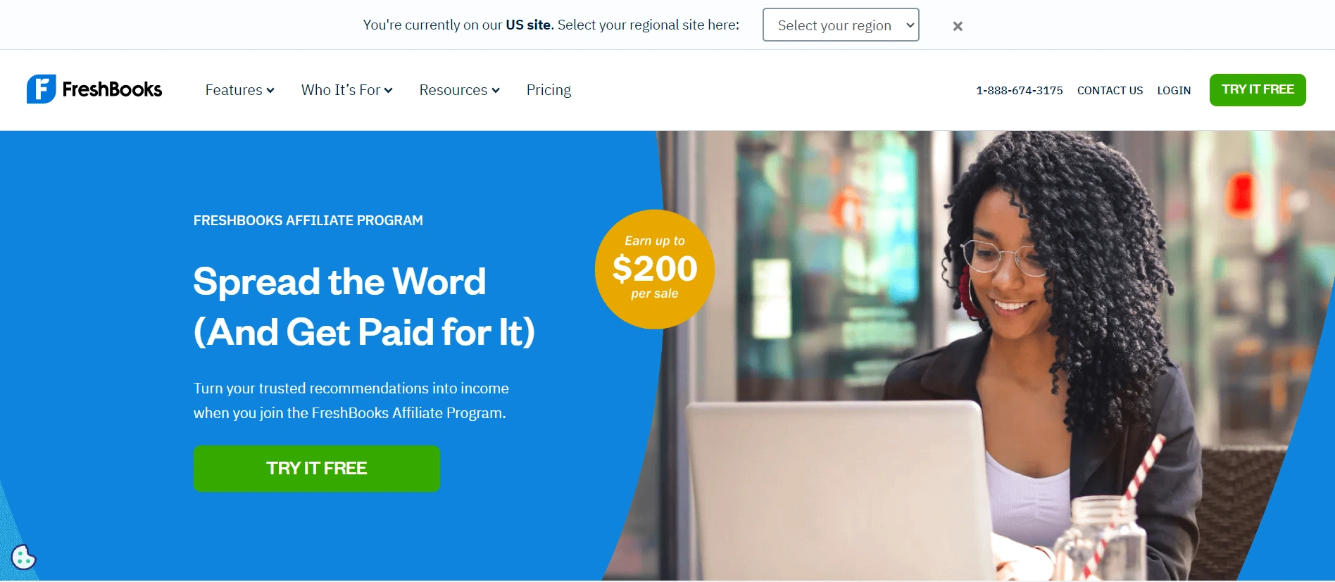 FreshBooks Landing Page 