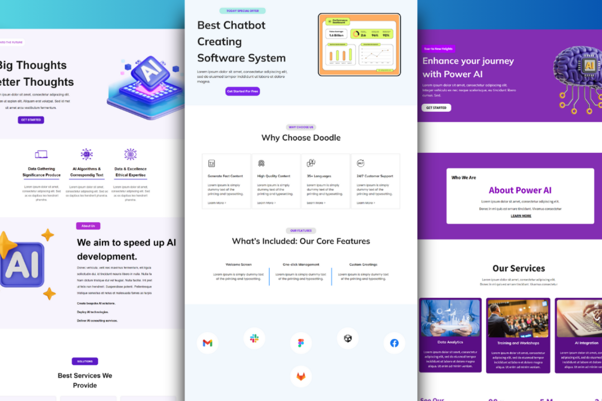An image showing the option to pick and personalize templates on Venturz