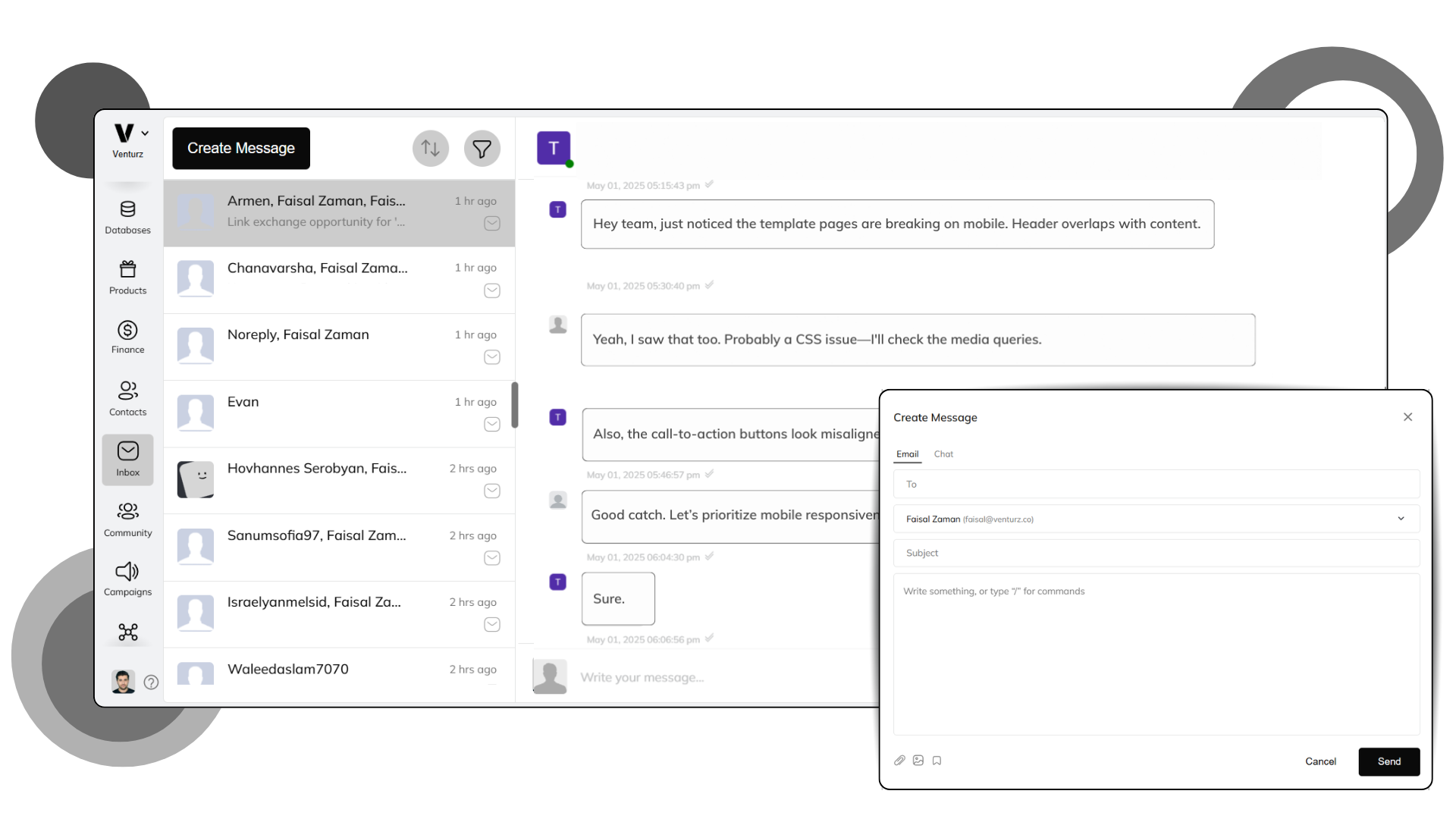 An image showing the Team Inbox Software & Tools of venturz
