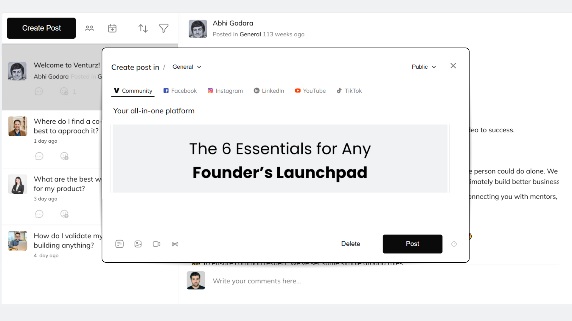 Engage leads via social media 