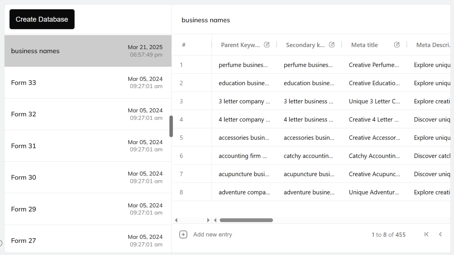 An image showing the option to store and manage user data in CRM on Venturz