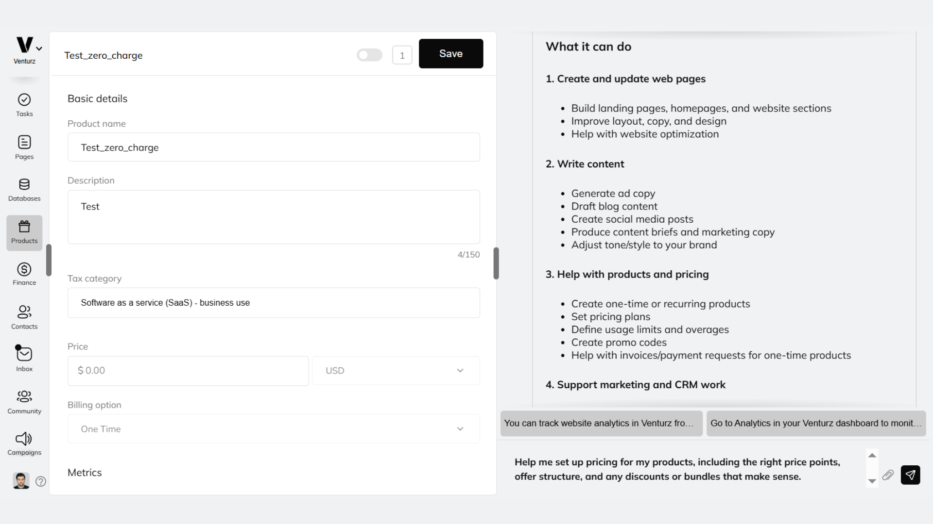 An Image Showing AI SEO Assistant on venturz