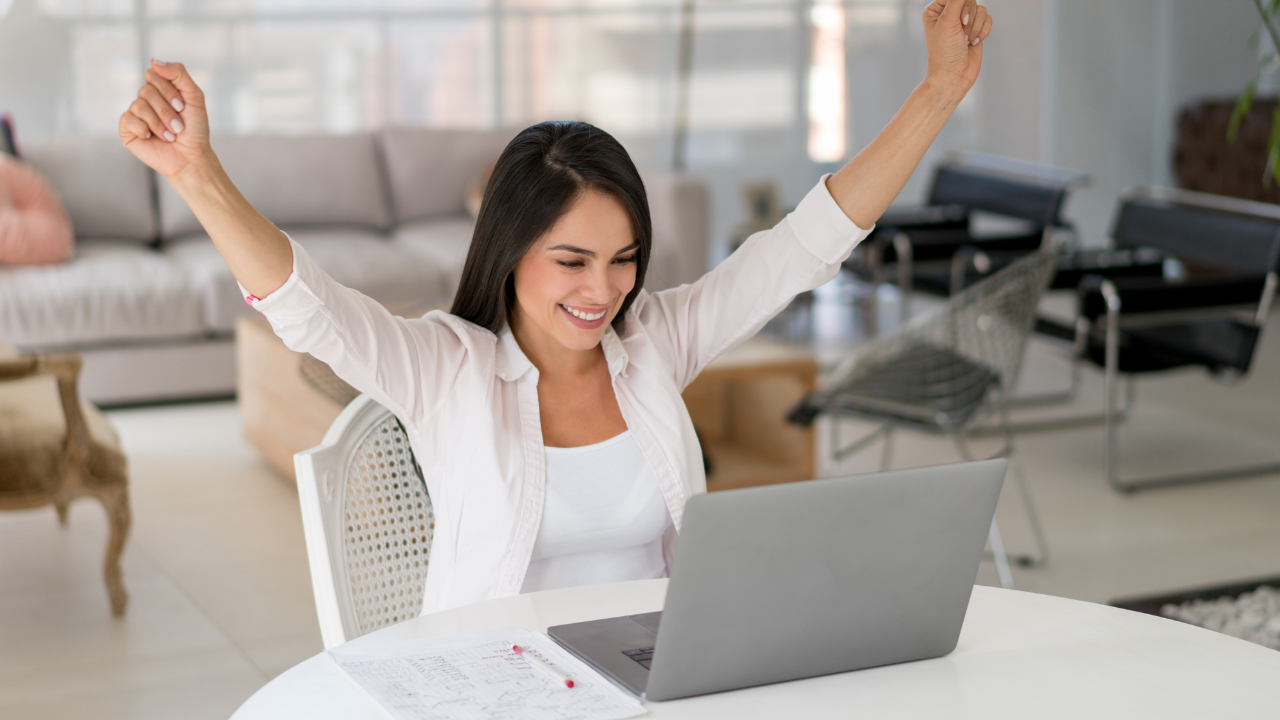 International professional speaking confidently