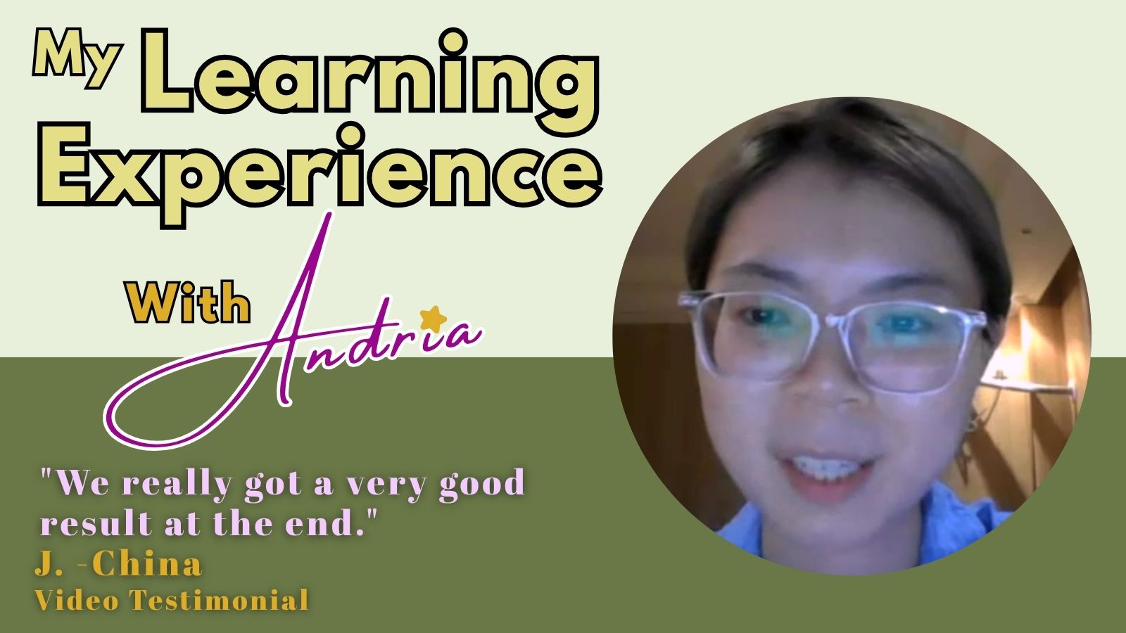 Jianan testimonial video
