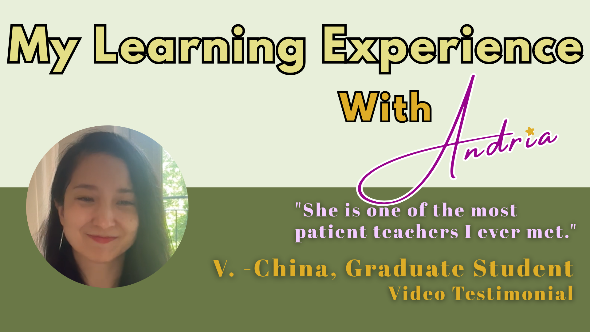 Vera testimonial video